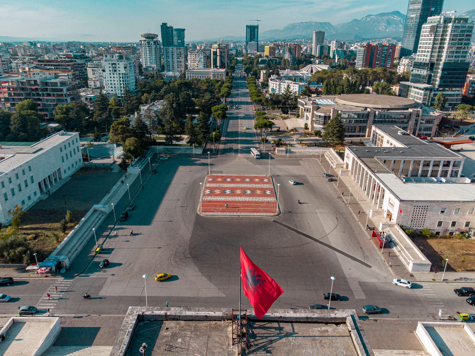 Illustrative view of Tirana, Albania; this is not a photograph of DaVINCI Clinic